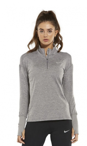 W NK ELMNT TOP HZ-Dámské běžecké triko šedé