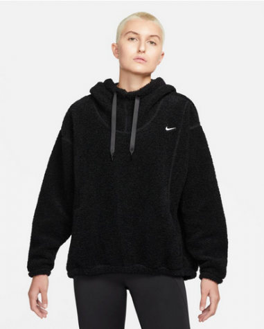 W NK TF STMT COZY HDIE-Dámská teplá mikina černá