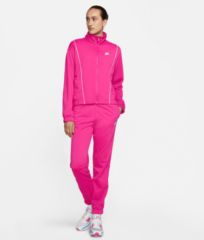 W NSW ESSNTL PQE TRK SUIT-Dámská souprava růžová