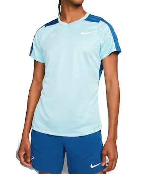 NikeCourt Dri-FIT Rafa Challenger-Pánské tenisové triko světle modré