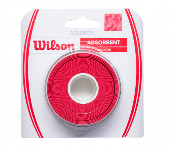ABSORBX OVERGRIP 3 PACK Red-Tenisové omotávky