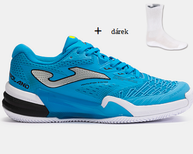 Joma T.ROLAND 2405 AZUL BLANCO-Pánské tenisové antukové boty
