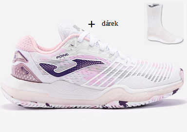 Joma POINT LADY 2402 BLANCO ROSA-Dámské tenisové boty