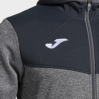 CAMPUS STREET ZIP-UP HOODIE MELANGE GREY-Pánská mikina