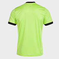 COURT SHORT SLEEVE T-SHIRT LIME BLACK-Chlapecké tenisové triko