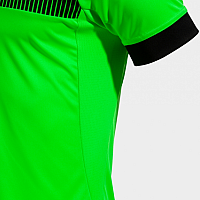 ECO SUPERNOVA SHORT SLEEVE T-SHIRT FLUOR GREEN BLACK-Pánské tenisové triko
