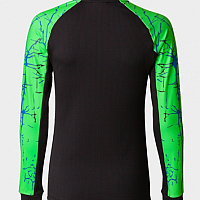 ELITE IX SWEATSHIRT BLACK FLUOR GREEN-Dámské triko