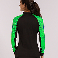 ELITE IX SWEATSHIRT BLACK FLUOR GREEN-Dámské triko