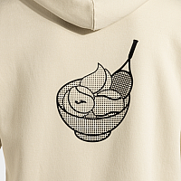 CHALLENGE HOODIE BEIGE-Pánská tenisová mikina