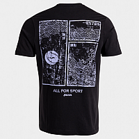 CHALLENGE SHORT SLEEVE T-SHIRT BLACK-Pánské tenisové triko