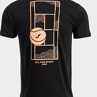 CHALLENGE SHORT SLEEVE T-SHIRT BLACK-Pánské tenisové triko