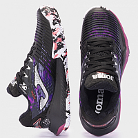 Joma POINT LADY 2401 NEGRO FUCSIA-Dámské tenisové boty
