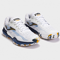 Joma POINT MEN 2402 BLANCO AZUL-Pánské tenisové boty