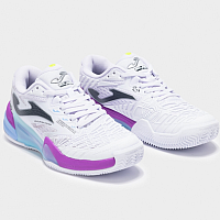 Joma ROLAND LADY 2402 WHITE VIOLET-Dámské tenisové antukové boty