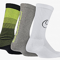 Nike  Dri-Fit 3 Pack Performance Cushioned Crew Socks-Juniorské ponožky