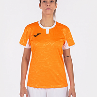 TOLETUM II T-SHIRT ORANGE-WHITE S/S-Dámské triko