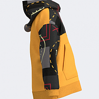 HOODED SWEATSHIRT NEW METAVERSE YELLOW-Chlapecká mikina